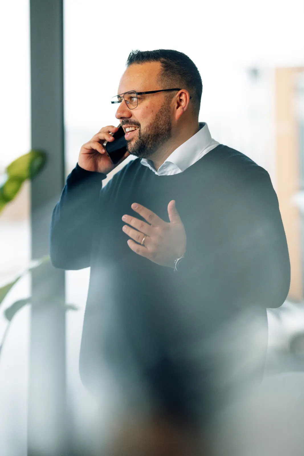Andreas Schmitz am Telefon